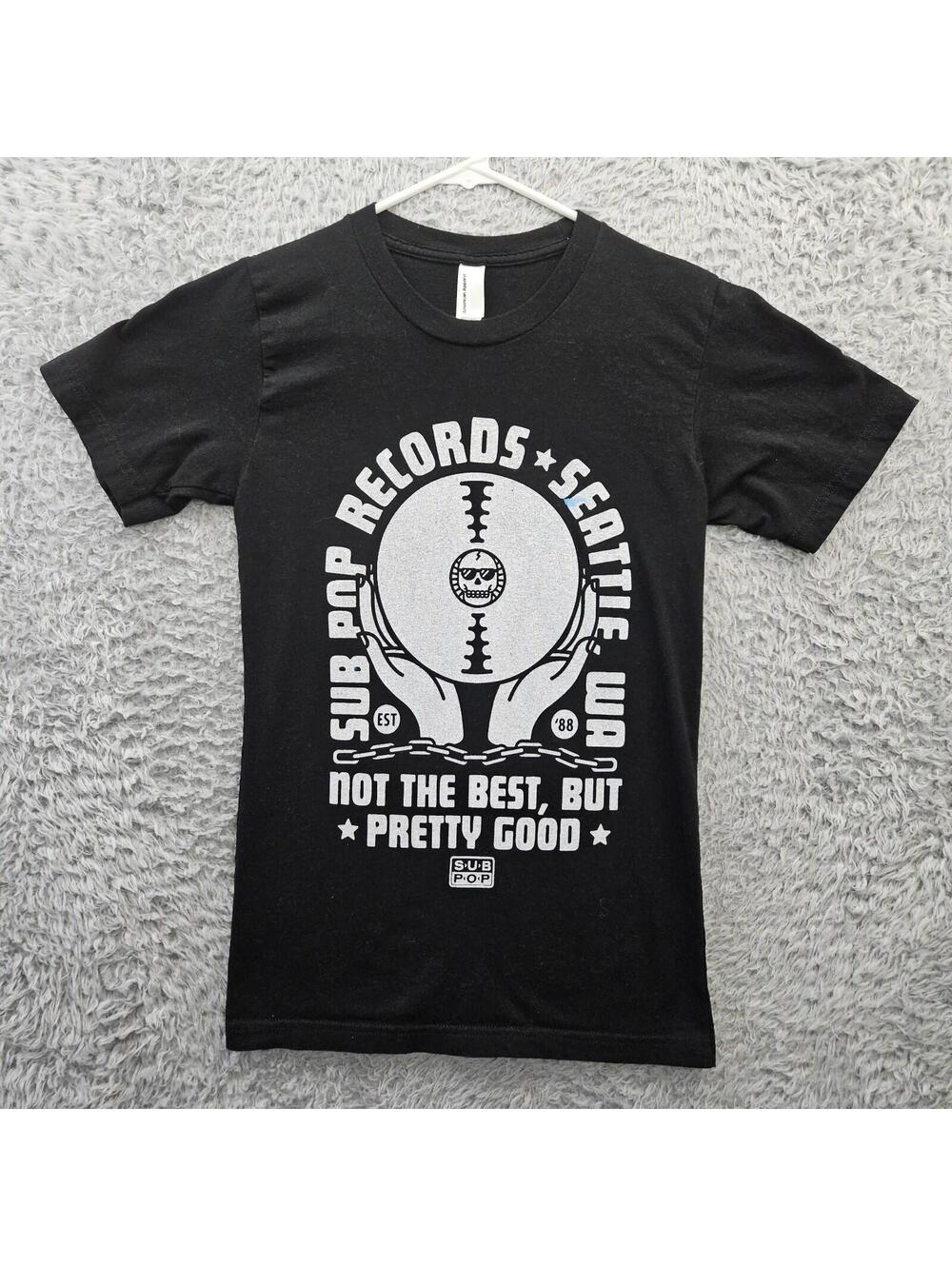 SUB POP Records T Shirt Vintage Reproduction X-Small  *Paint
